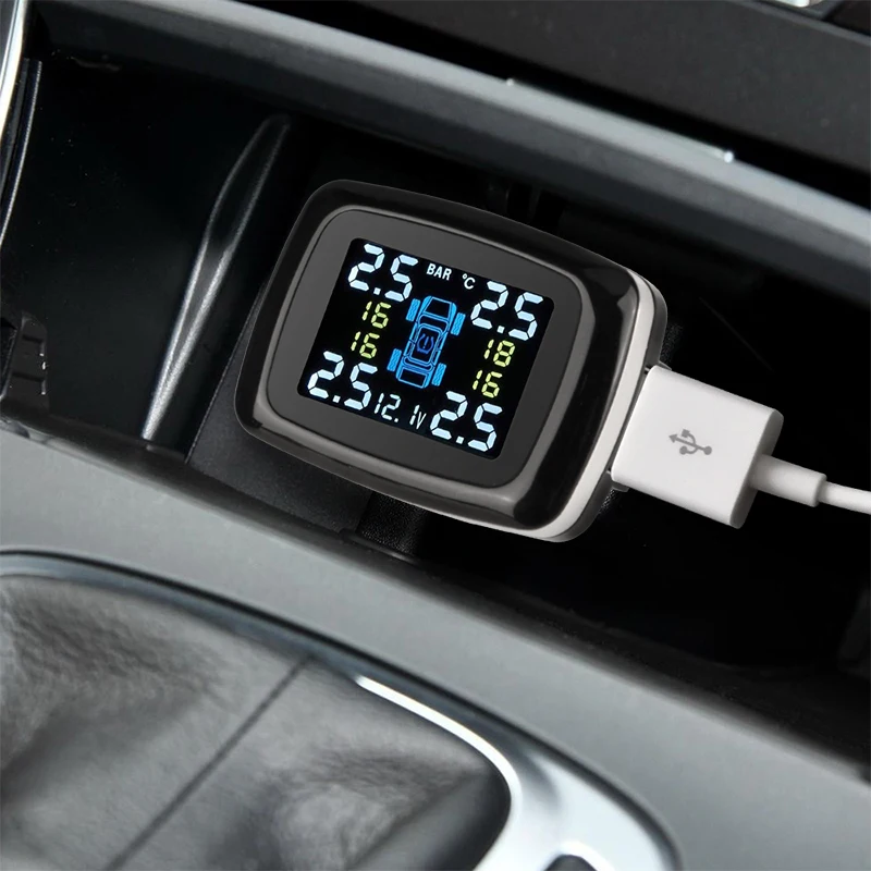 Jansite автомобильный TPMS система контроля давления в шинах датчики прикуривателя USB
