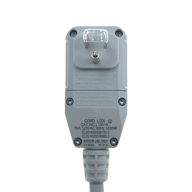 CAT.NO.L15515/15615/15620 UL Certified LCDI Power Cord Plug for A/C Air