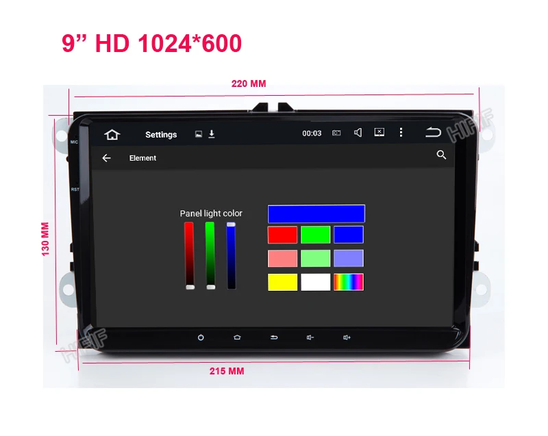 Best 9"2din Android 9.0 GO car radio GPS navig for Volkswagen Skoda Octavia Golf 5 6 touran passat B6 Jetta polo tiguan stereo WIFI 3