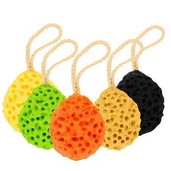 

5pcs Honeycomb Shape Newborn Baby Kids Bath Sponge Brushes Massage Baby Shower Exfoliating Body Face Cleaning Scrubber Newest