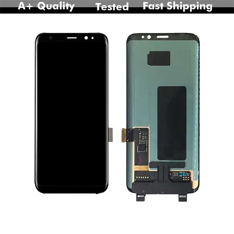 Amoled lcd для 6,2 ''samsung-Galaxy S8 Plus, G955 G955F ЖК-дисплей кодирующий преобразователь сенсорного экрана в сборе S8+ SM-G955 с рамкой+ Инструменты