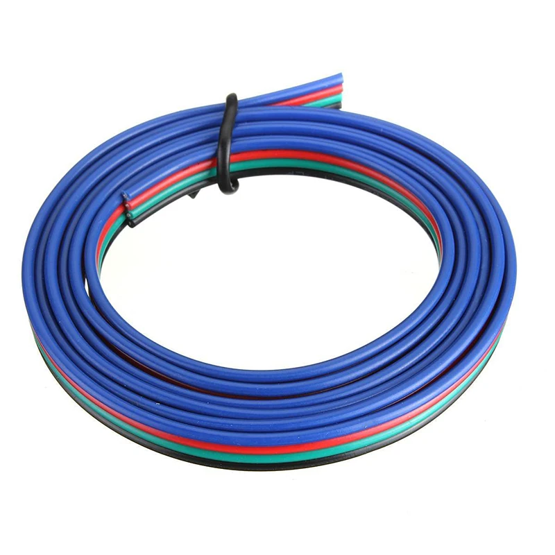 

4 Pins Cable Connector Extension Wire Splitter for RGB / RGB 3528 5050 LED Strip Light