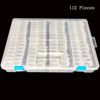 

New 112pcs Plastic 5d Diamond Painting Accessories box Beads Display Storage Box For Diamond mosaic Embroidery Cross Stitch Tool