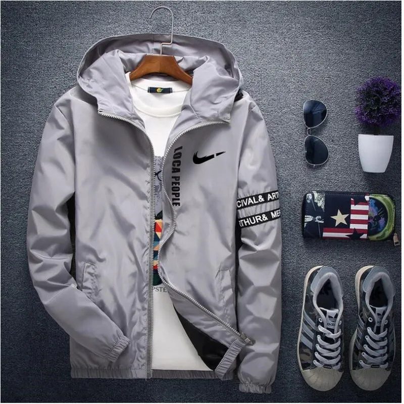 Повседневное водонепроницаемое модное мужское пальто с капюшоном, мужское пальто, повседневная брендовая мужская одежда, плюс 4XL