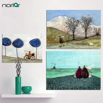 

Modern Wall Art Picture The Same As It Ever Was Canvas Print Sam Toft Canvas Oil Painting Home Decor No Frame