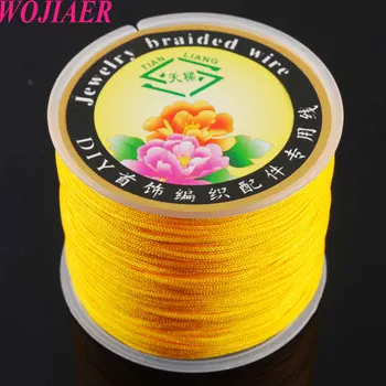 

1MM Nylon Yellow Beading Cord 40M 10PCS/Lot for Jewelry making PH3107