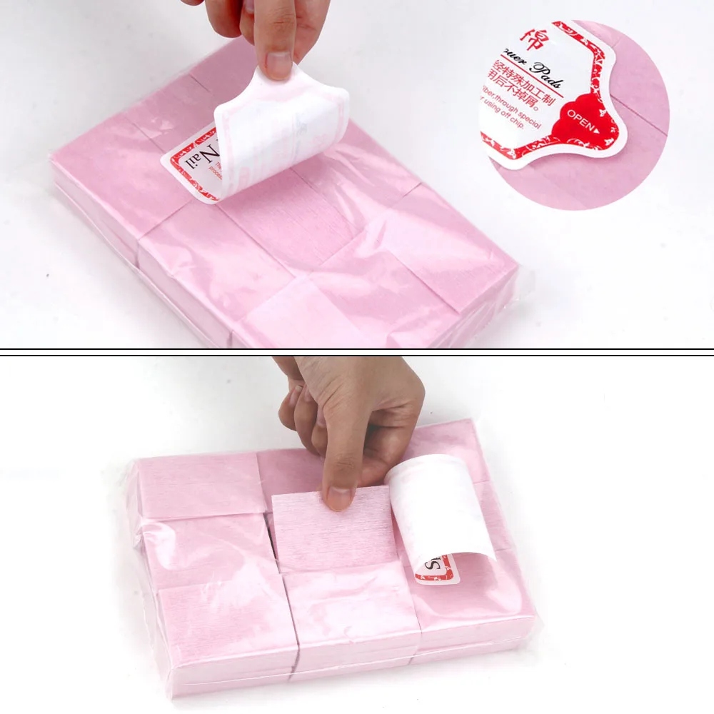 Nail polish remover Nail cotton pads Lint-Free Wipes Napkins Remover Cotton Wipes Pads Without Fiber For Manicure Art Cleaning Manicure Pedicure Gel Tools Cellulose Wipe