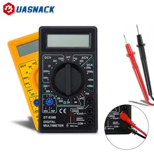 Mini multimètre numérique portable LCD AC/DC 750/1000V, pour voltmètre ammètre Ohm testeur avec sonde