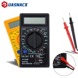 Mini multimètre numérique portable LCD AC/DC 750/1000V, pour voltmètre ammètre Ohm testeur avec sonde 