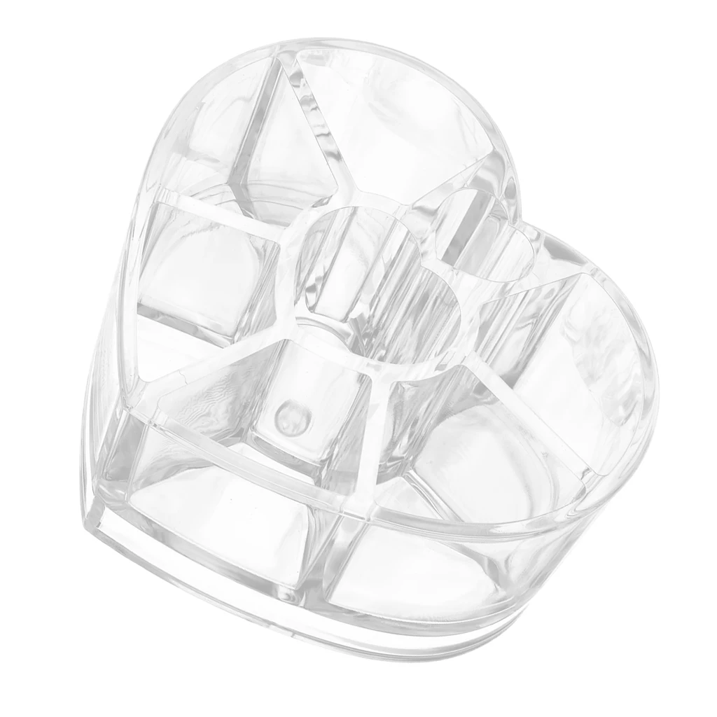 Clear Acrylic Makeup Organizer for Cosmetic Brushes, Lipstick, Lip Gloss, Lip / Eye Pencil
