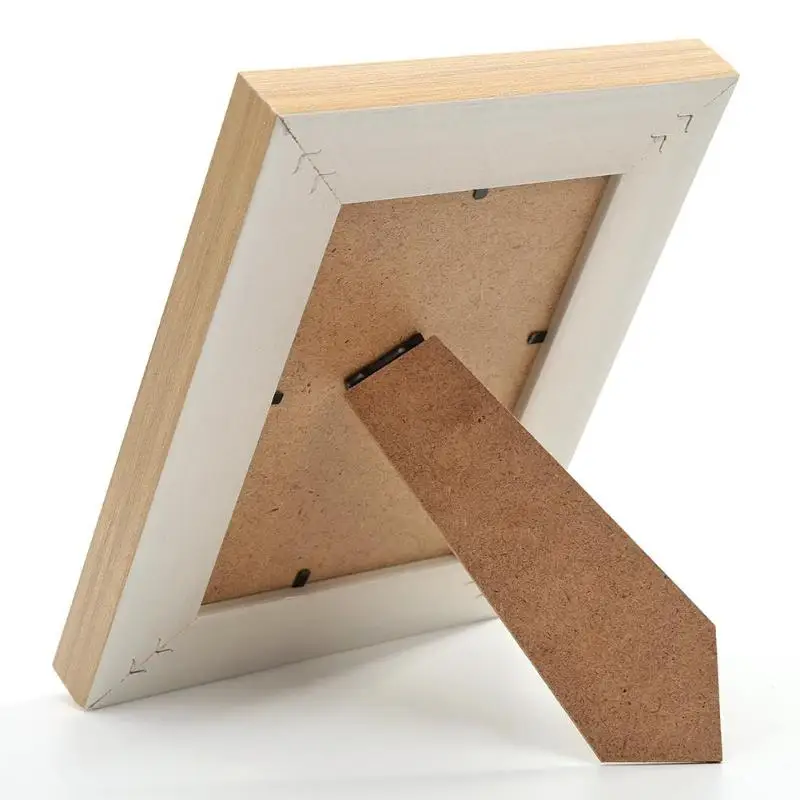 DIY Настольная фоторамка имитация дерева Влагостойкие Украшения 3D Поддержка