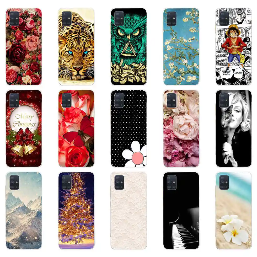 Per Samsung Galaxy A51 Custodia 2019 Moda Silicone Morbido Tpu Cover Posteriore Coque Per Samsung A51 A515F Custodie Per Telefoni A51