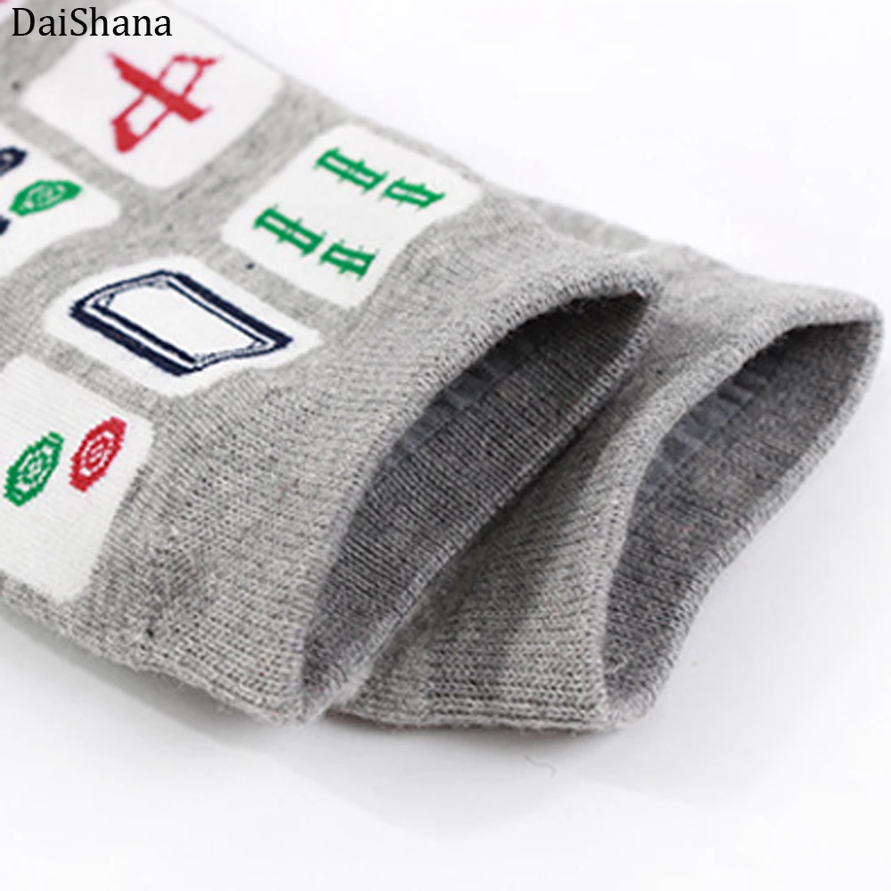 DaiShana/модные носки унисекс в стиле Харадзюку С Рисунком Маджонга, кошки, Арт, инопланетянина, удобные вечерние носки на Хэллоуин, креативные теплые хлопковые носки