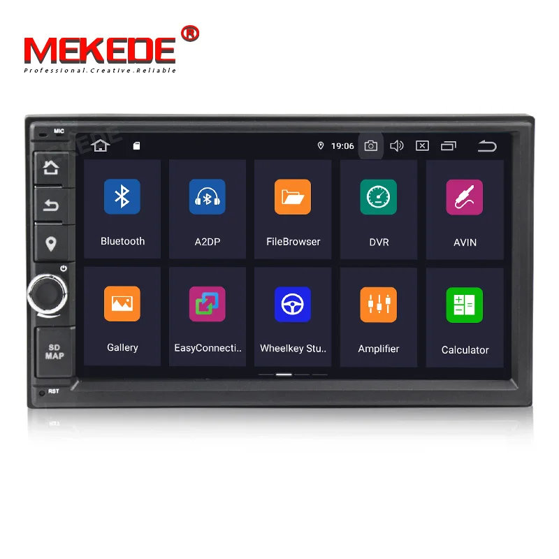 Clearance 7"Universal Octa Core 2Din Car Android 9.0 Radio Multimedia Player PX5 4G RAM 64G ROM GPS Navigation IPS Screen TDA 7851 2