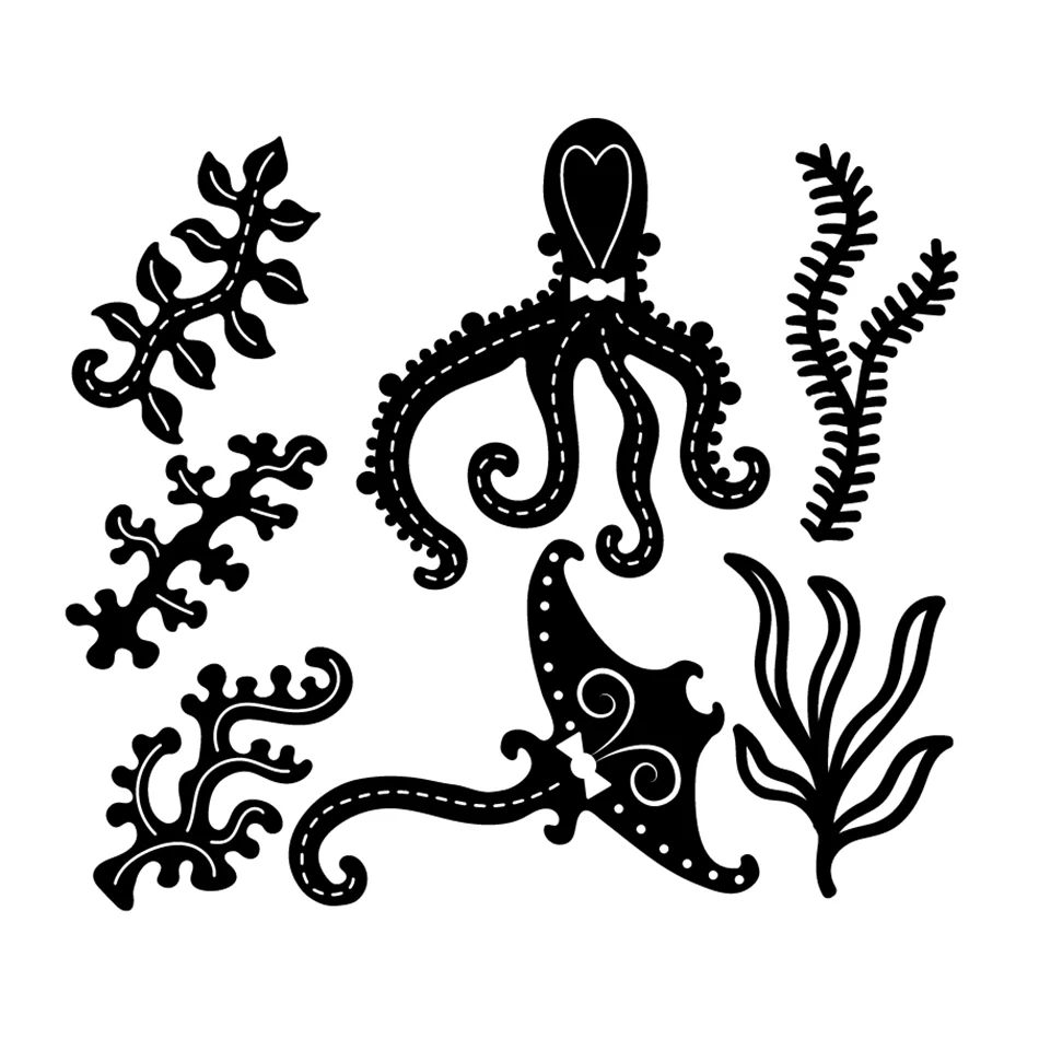 

Naifumodo Dies Sea Life Metal Cutting Dies New 2019 Scrapbooking Album Die Cut Embossing Stencil Decor Dies