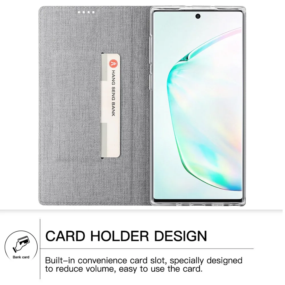 Для samsung Galaxy Note 10 Plus Чехол Кожаный Фолиант раскрывающийся чехол с подставкой и кредитными слотами для Galaxy Note 10 Plus