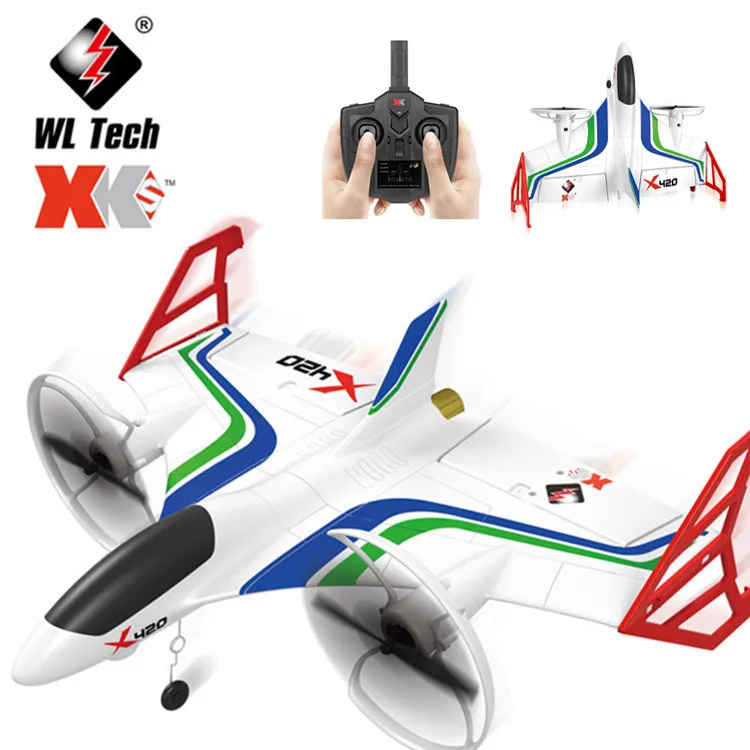 Weili XK X420 планер из пеноматериала шестиходовой шарнир Вертикальная посадка трюк самолет беспилотный летательный аппарат модель самолета игрушка