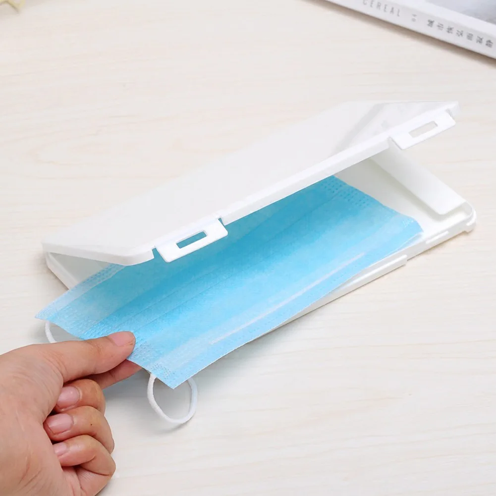 

Dustproof Mask Case Portable Disposable Face Masks Container Safe Pollution-Free Disposable Mask Storage Box Storage Organizer