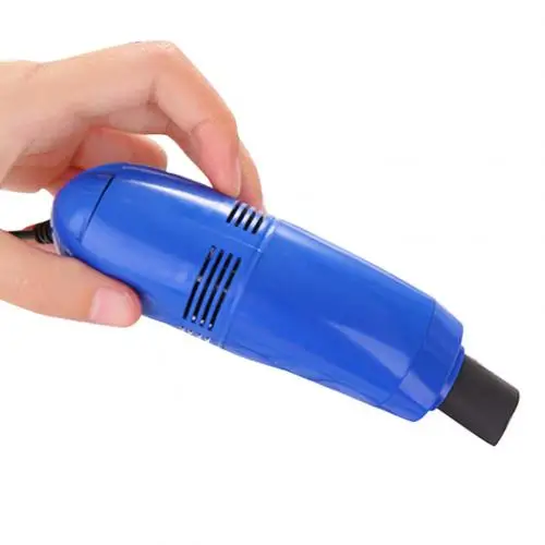 Dark Blue Мини USB мягкий компьютер ноутбук пылесос клавиатура зазоры очиститель пыли щетка чистящий инструмент маленькая всасывающая щетка - Цвет: Dark Blue