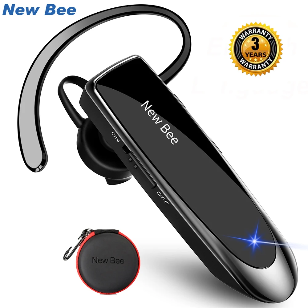 New Bee-auriculares inalámbricos con Bluetooth 5,0, Mini auriculares manos libres para iPhone y xiaomi