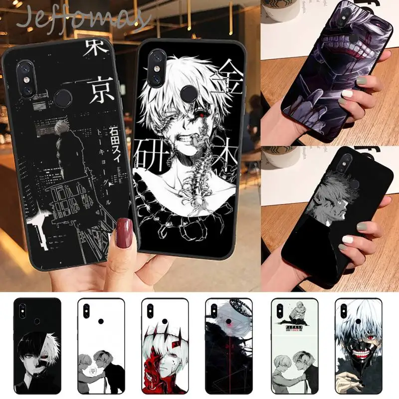 Токийский Гуль Модный Аниме Kaneki Ken черный чехол для сотового телефона Xiaomi Redmi Note 4