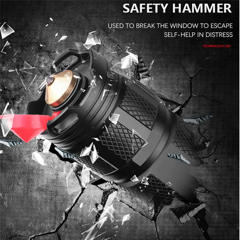 XHP90 LED Torch Flashlight Light Rechargeable 18650 Lamp Ultra Bright LCD Design 22x6x3.5CM Lanterna 40NOV2528