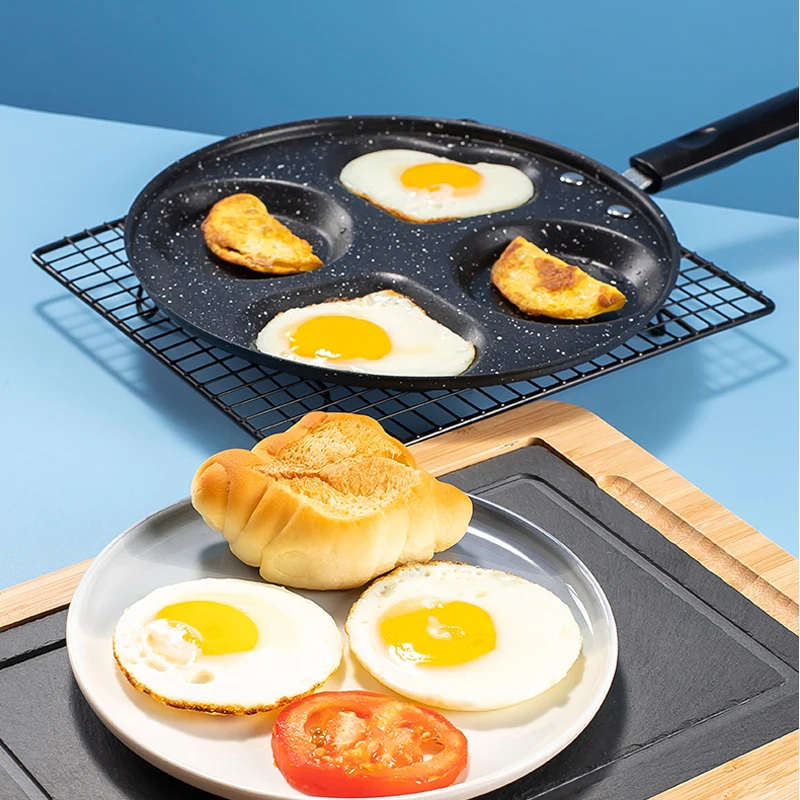 14/16/20cm Cast Iron Frying Pan Non-stick Skillet Kitchen Frying Pot  Breakfast Pan Egg Pancake Pot Induction Cooking Cookware - Pans - AliExpress