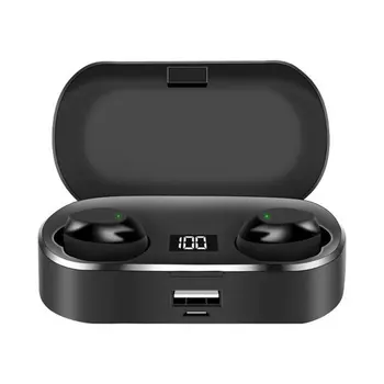 

In-ear Bluetooth Headsets BT5.0 IPX5 Waterproof Sweatproof Portable Digital Display Wireless TWS Headset Bluetooth Earphone