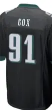 Custom Embroidery For Men Women Kid Youth Fletcher Cox Jason Kelce White Green Black American Football Jersey T-shirt