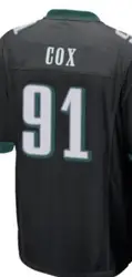 Custom Embroidery For Men Women Kid Youth Fletcher Cox Jason Kelce White Green Black American Football Jersey T-shirt