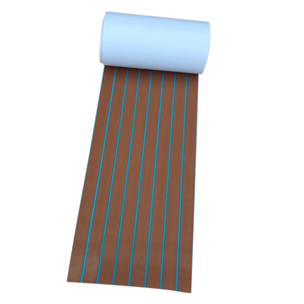 

94.5x18 inch Kayaking Artificial Teak Surfing Boards Anti-slip Pads Decking Sheets
