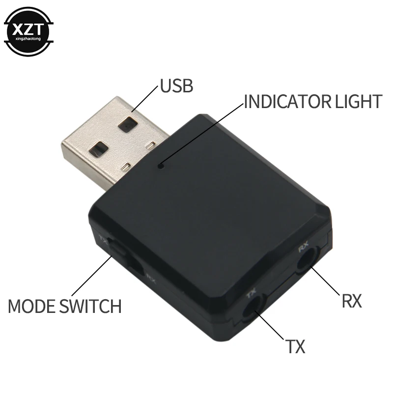 3-в-1 Bluetooth 5,0, включающим в себя гарнитуру блютус и флеш-накопитель USB передатчик получения ТВ компьютер Беспроводной аудио Bluetooth адаптер