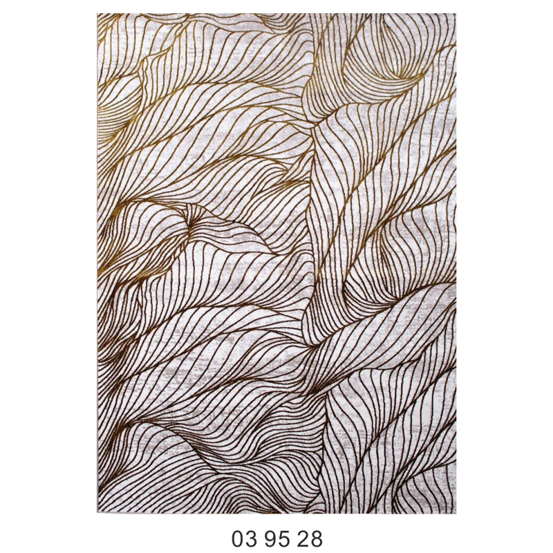 160*230 см европейский и американский современный золотой роскошный прикроватный одеяло для спальни столовая гостиная диван абстрактный художественный ковер - Цвет: 039528