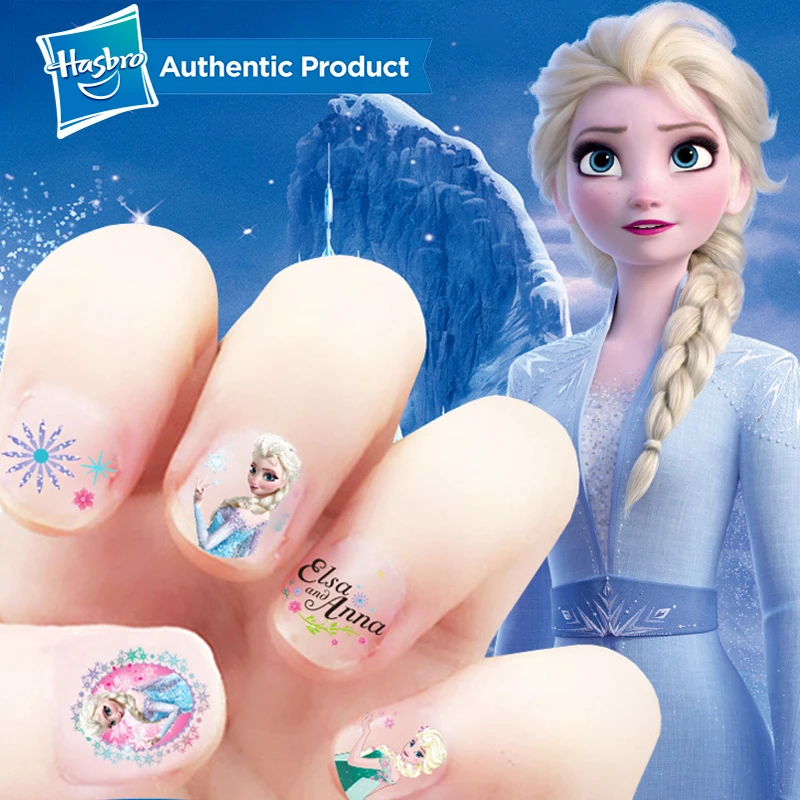 

Hasbro Frozen Elsa and Anna Makeup Toys Nail Stickers Disney snow White Princess Sophia Mickey Minnie kids Earrings sticker