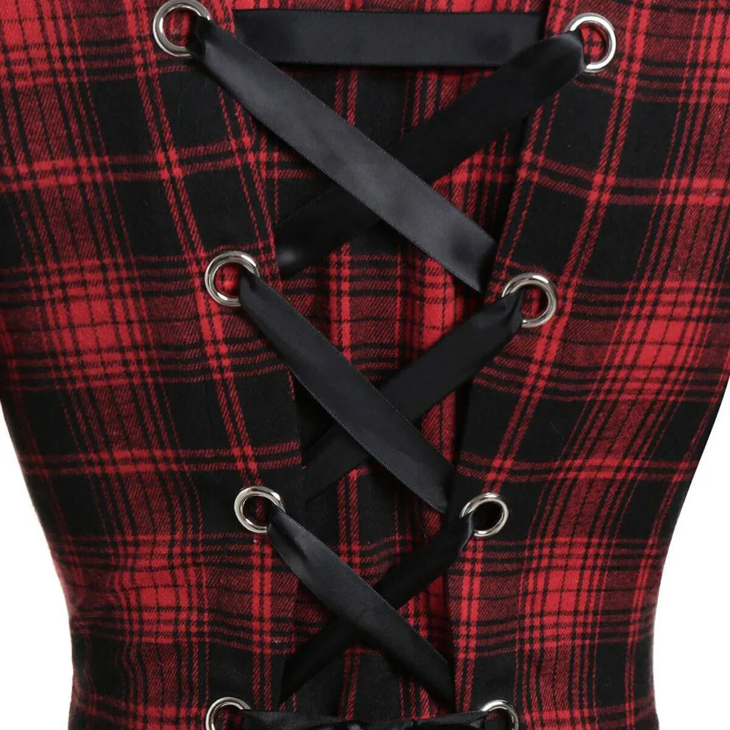 Fashion Plaid Warm Coat Casual Ladies Hooded Fur Collar Buttons Tunic Jacket Coat Female Winter Long Sleeve Womens Outerwear