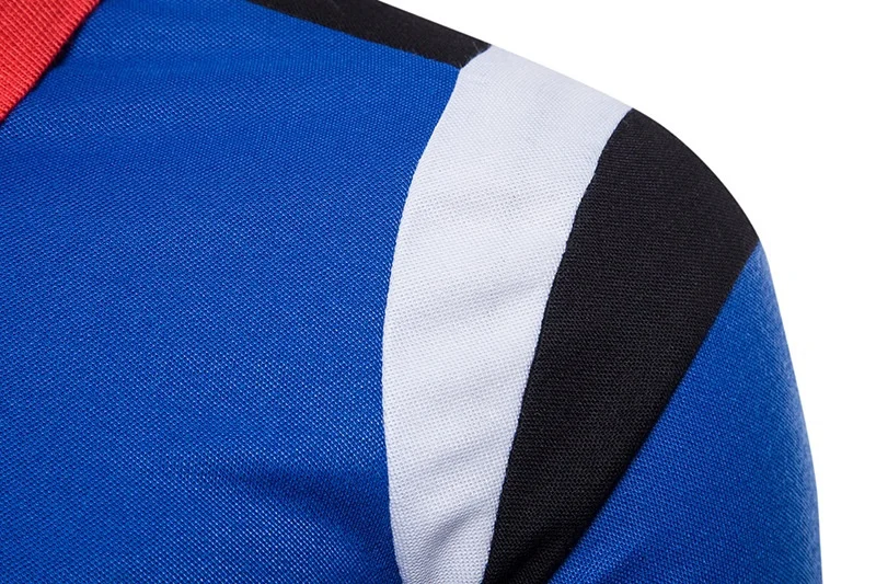 ZOGAA Summer Leisure Lapel Personality Male Shoulder Color Matching Short Sleeve POLO Shirt 4 Colors mens polo shirt brands