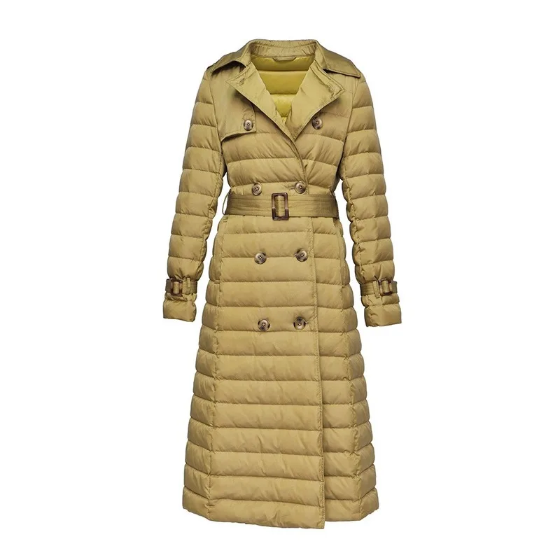 Куртка на 90% белом утином пуху, женская одежда, зимнее пальто для женщин, Корейская винтажная тонкая куртка-пуховик, женская теплая парка 3111 YY2032
