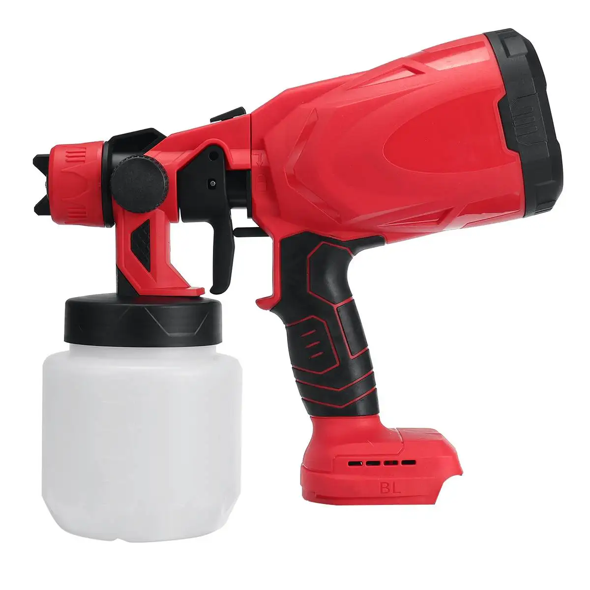 PISTOLA DE PULVERIZACIÓN eléctrica de 800ML, pulverizador de pintura  inalámbrico con batería de iones de litio de 15000mAh, Control de flujo, para  batería Makita, 88VF