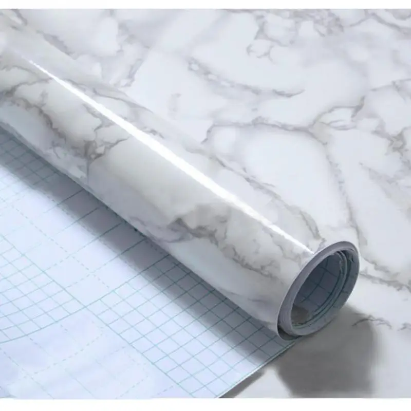 

60X50cm Granite Marble Effect Waterproof Thick PVC Wallpaper Self Adhesive Peel Stick Rolling Paper