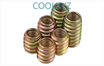 

Inner and outer tooth nut hexagon socket furniture solid wood connection nut straight embedded nut M6 M8 M10 10PCS