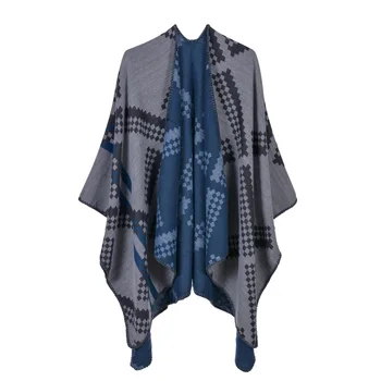 

Fashion 2020 New Hijab Scarf Brand Bandana Women Cashmere Pashmina Winter Shawl Ponchos And Capes Foulard Femme Scarves Blanket