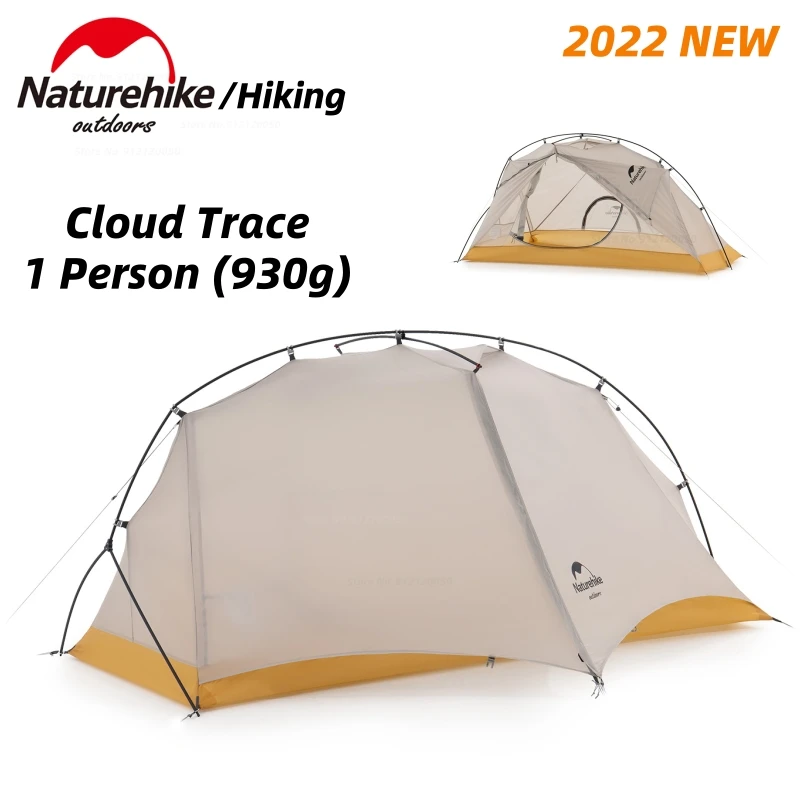 

Naturehike NEW Cloud Trace 10D Nylon Tent Ultralight Single Tent Outdoor Portable Lightweight Camping Hiking Equipment NH21ZP003