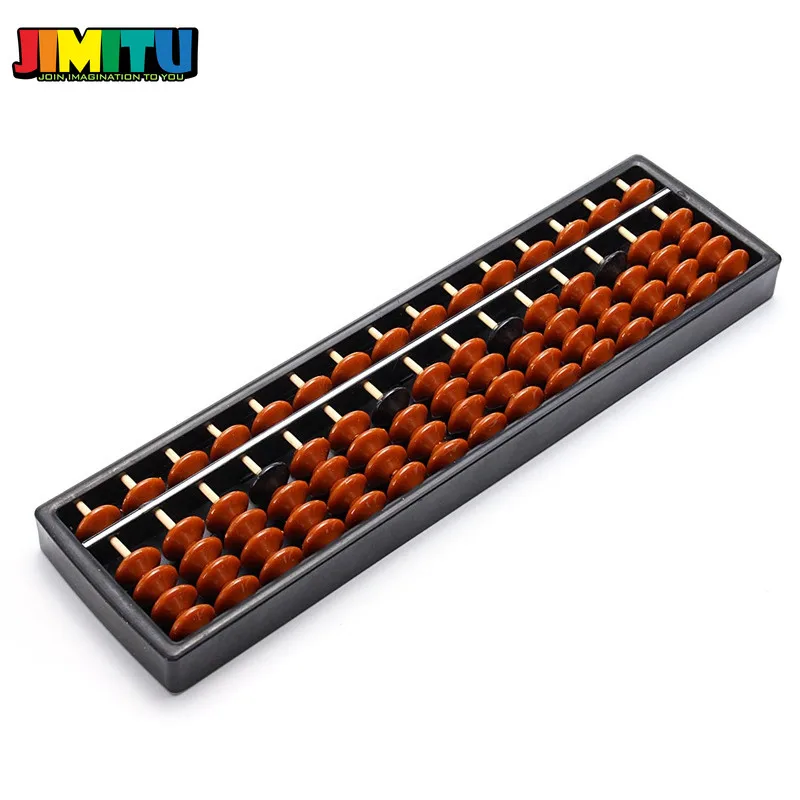 JIMITU 13/15 стержни Abacus бисер детский школьный обучающий инструмент Математика бизнес китайские Классические счеты Soroban Обучающие Математические Игрушки