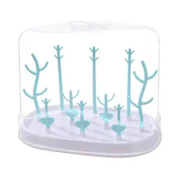 

Baby Bottles Drying Rack Tree Pattern Cleaning Drainer Feeding Cup Holder Baby Feeding Bottles Cleaning Drying Rack