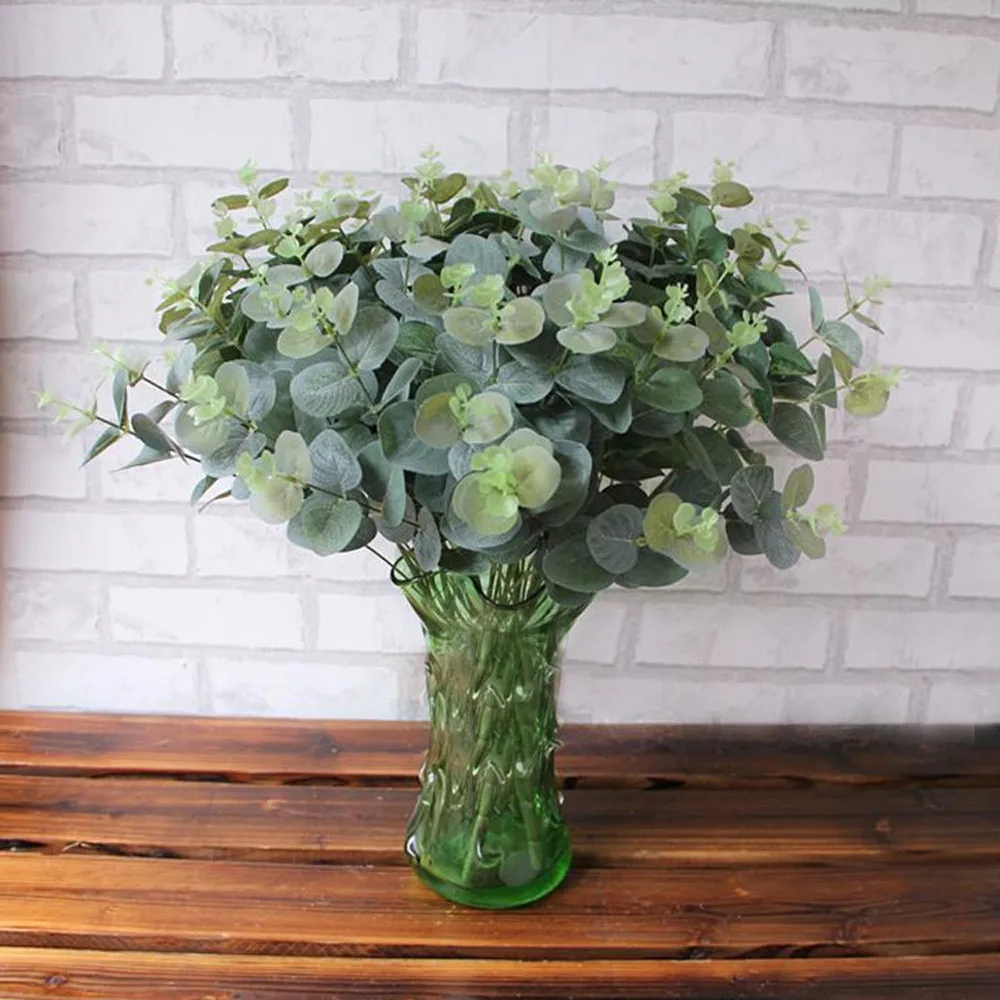 

Artificial Fake Leaf Eucalyptus Leave Simulation Leaves Wedding Party Home Decor d2