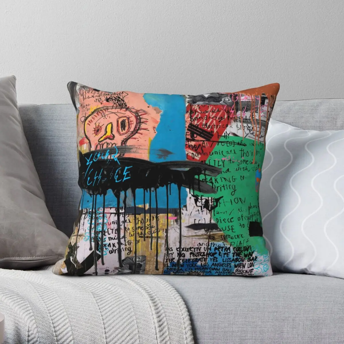 

A Lower Eastside Memory Pillowcase Polyester Linen Velvet Printed Zip Decor Throw Pillow Case Home Cushion Cover