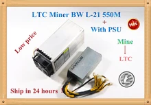 Machine de minage LTC Scrypt MLTC BW L-21 550M avec BITAMIAN PSU Litecoin 900W sur le mur, mieux que ANTMINER L3 L3 +