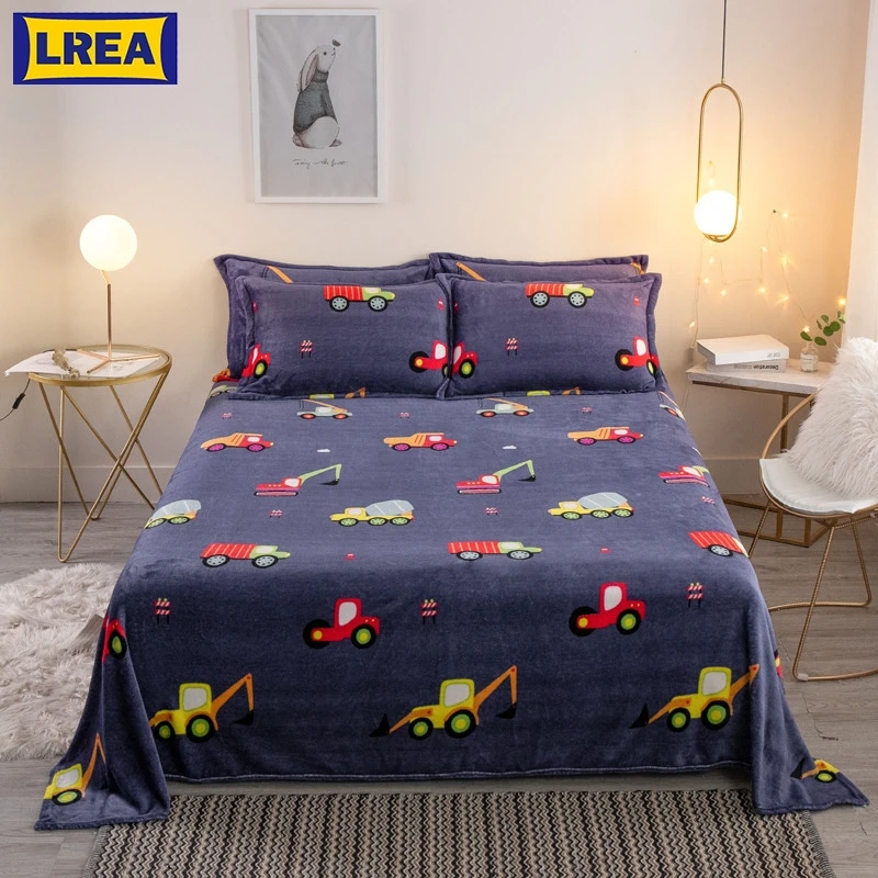 LREA дешевые Мультяшные автомобили Флисовое одеяло постельные принадлежности детские обложки на кровать пледы Покрывало одеяло для дивана