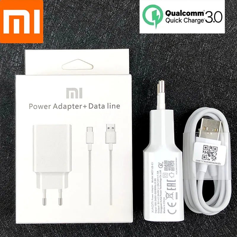Оригинальный xiaomi mi 9 быстрое зарядное устройство QC 3 0 адаптер для быстрой зарядки