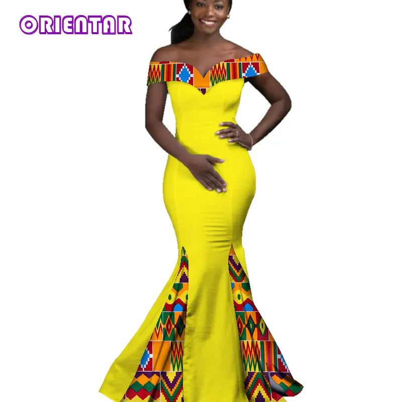 Комплект из обуви в африканском стиле платья для женщин Вечерние вечернее